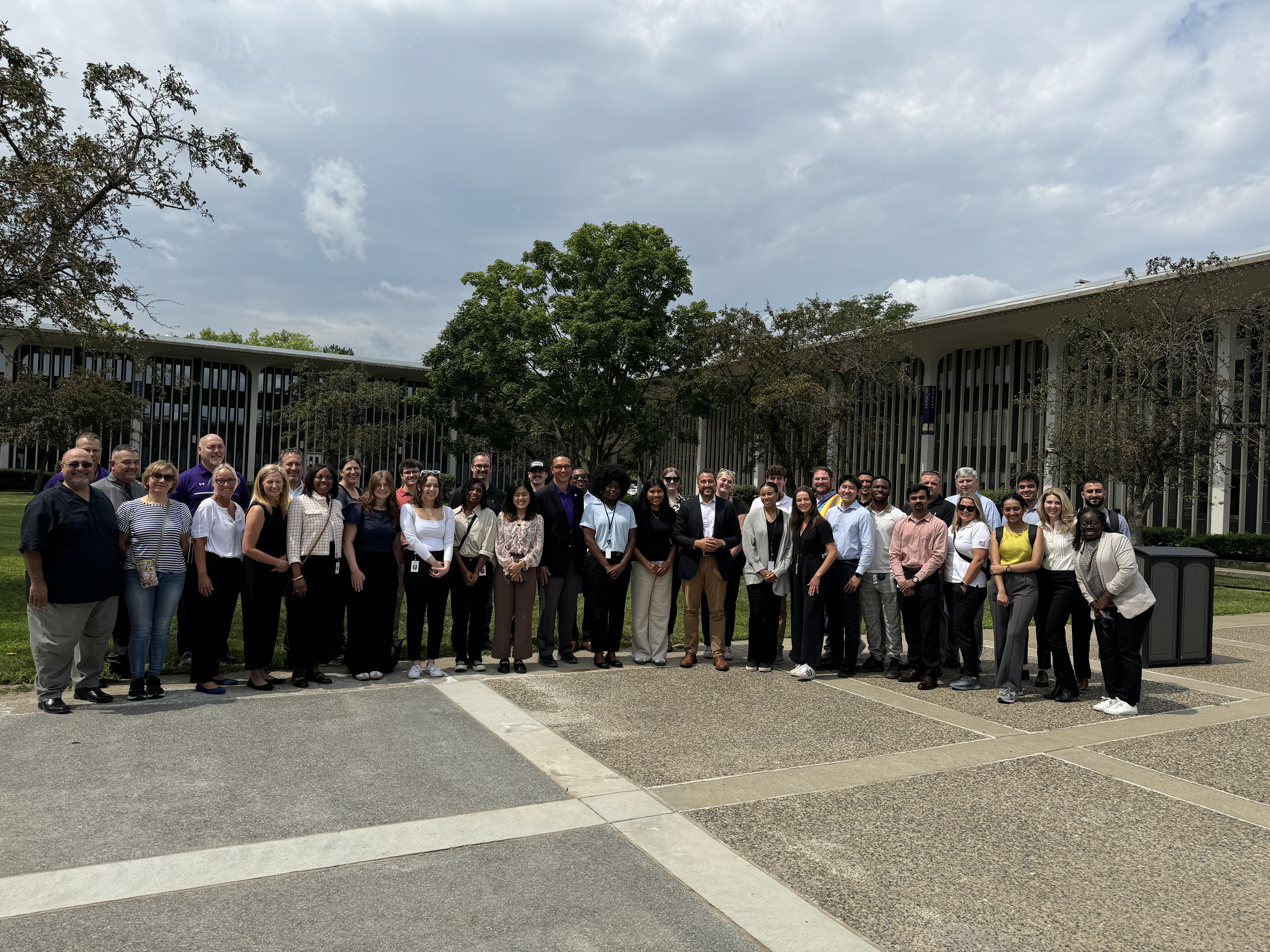 Interns outside Ualbany